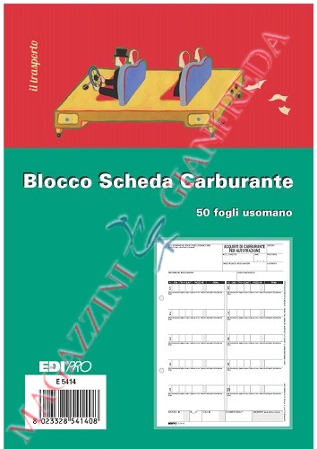 SCHEDE CARBURANTE USO MANO E5414